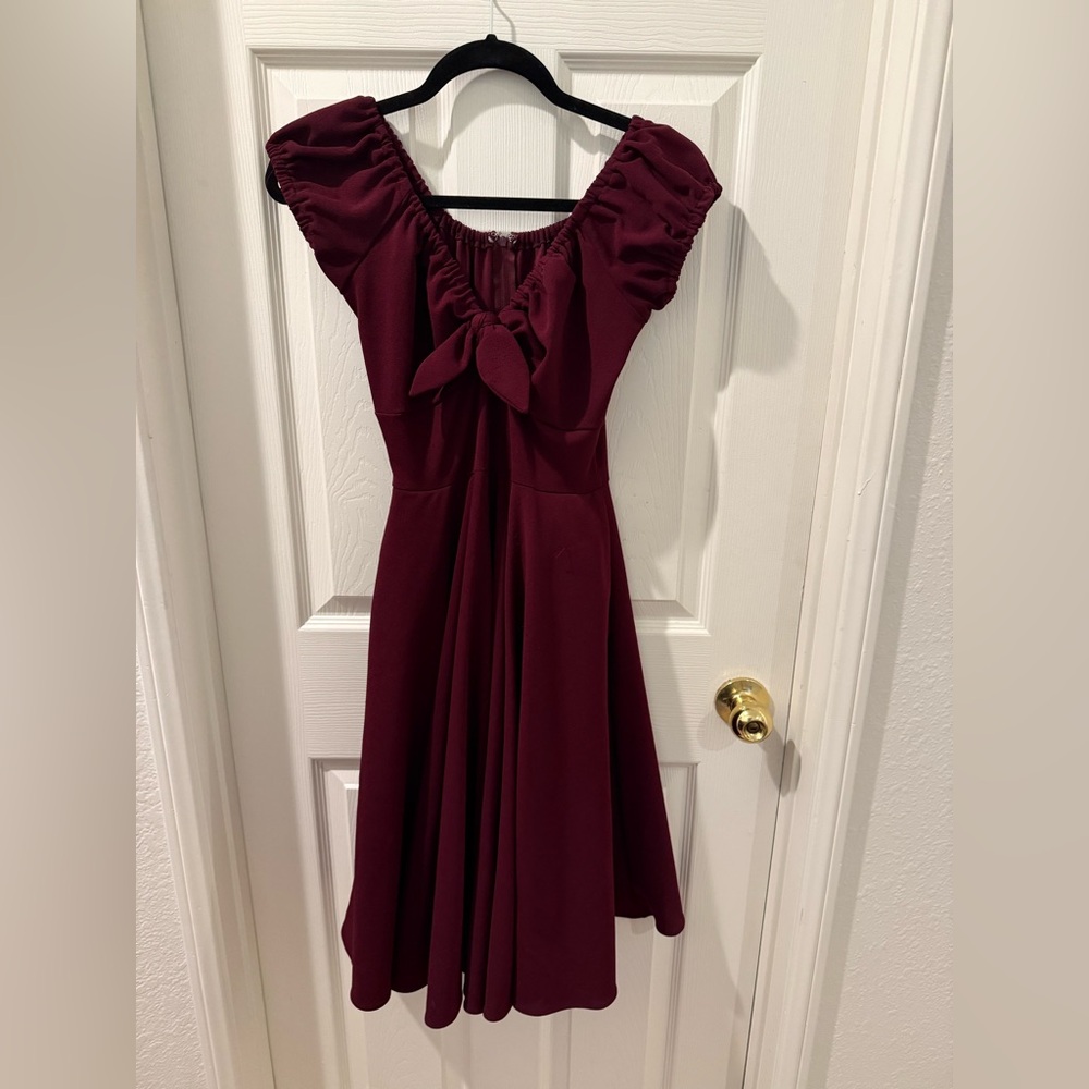 Pinup Couture GUC burgundy Natalie Medium
